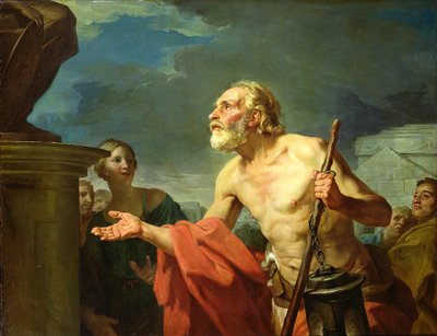 Diogenes bittet um Almosen, 1767 von Jean Bernard Restout